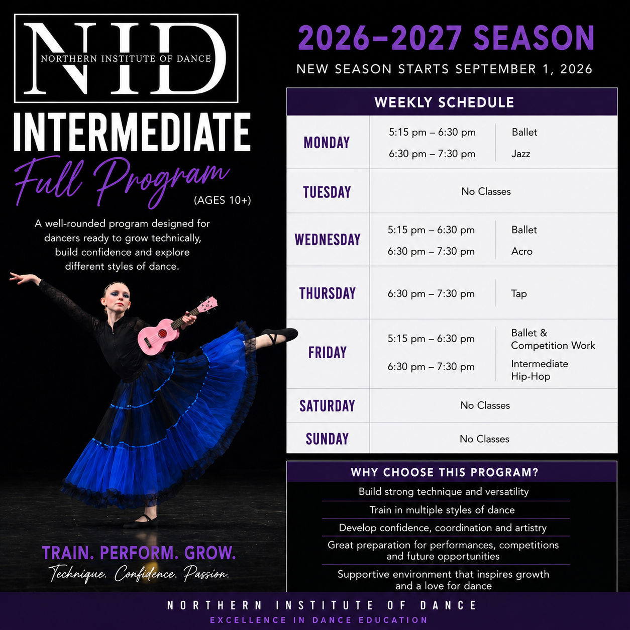 Intermediate Dance Program (ages 10+)