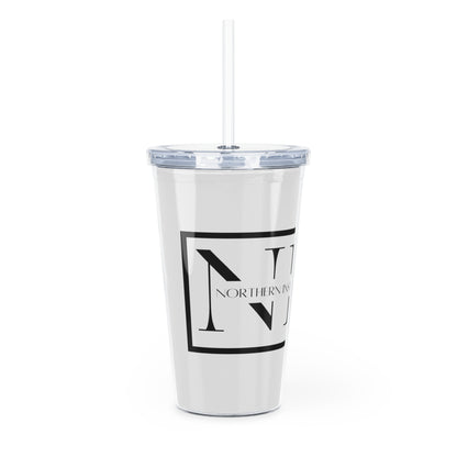 Plastic Tumbler with Straw