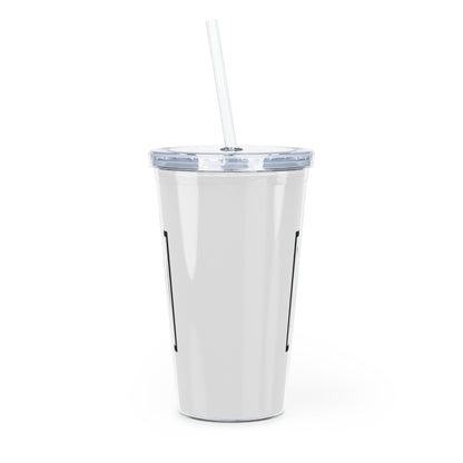 Plastic Tumbler with Straw