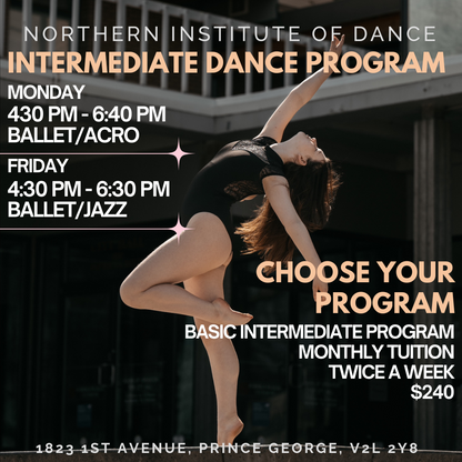 Intermediate Dance Program (ages 8+)
