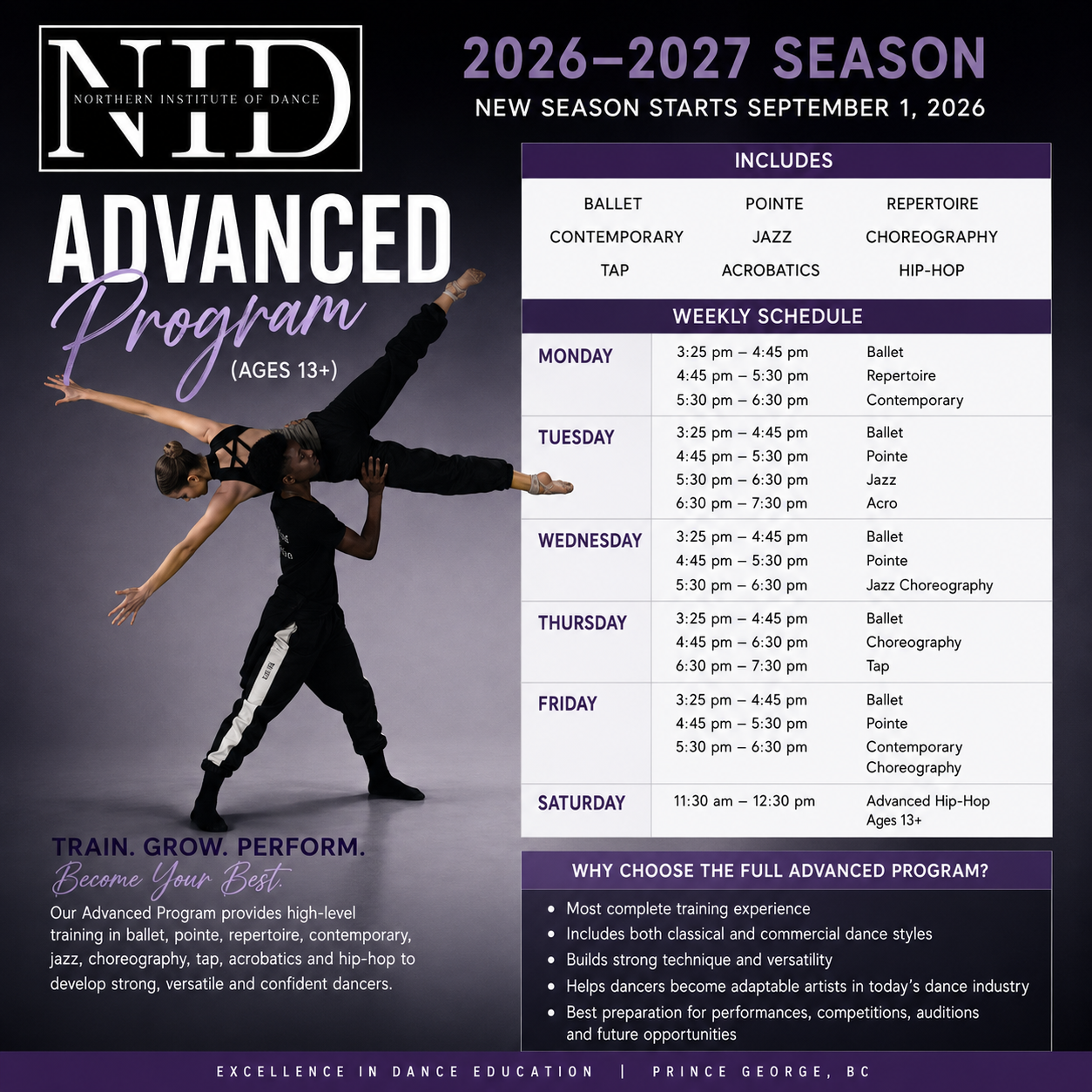 Advanced Dance Program 12+
