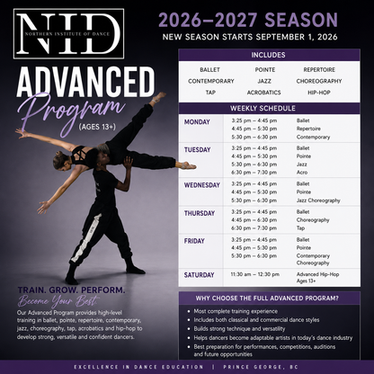 Advanced Dance Program 12+