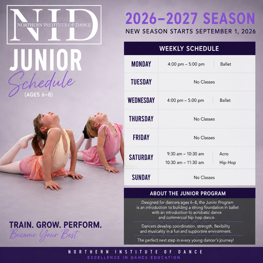Junior I Dance Program (Ages 5 - 7)