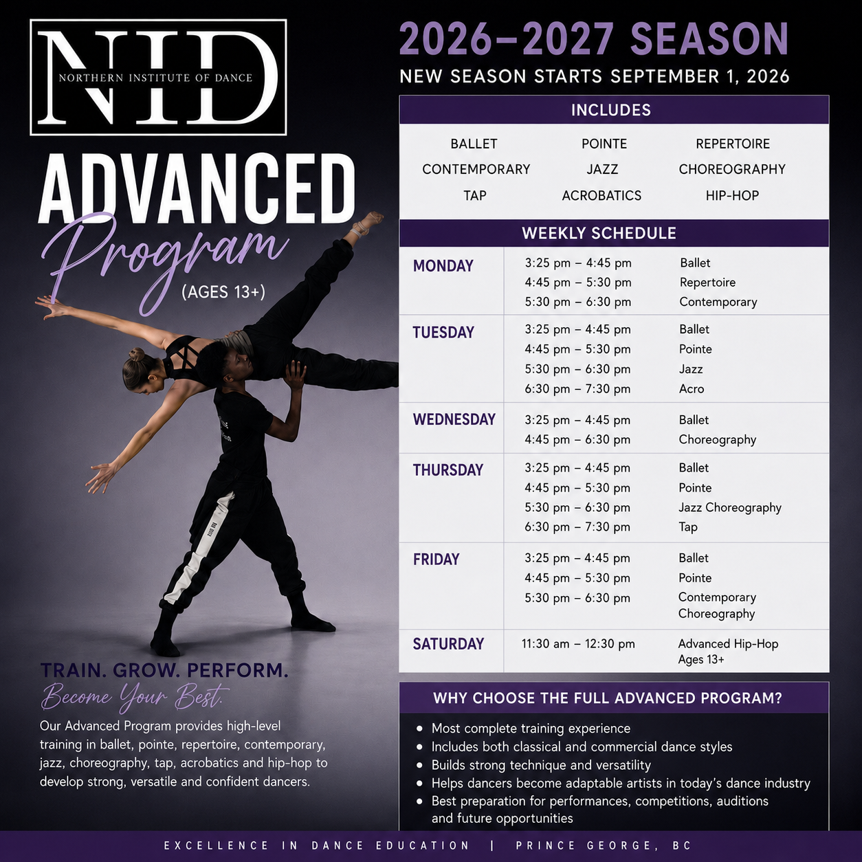 Advanced Dance Program 12+