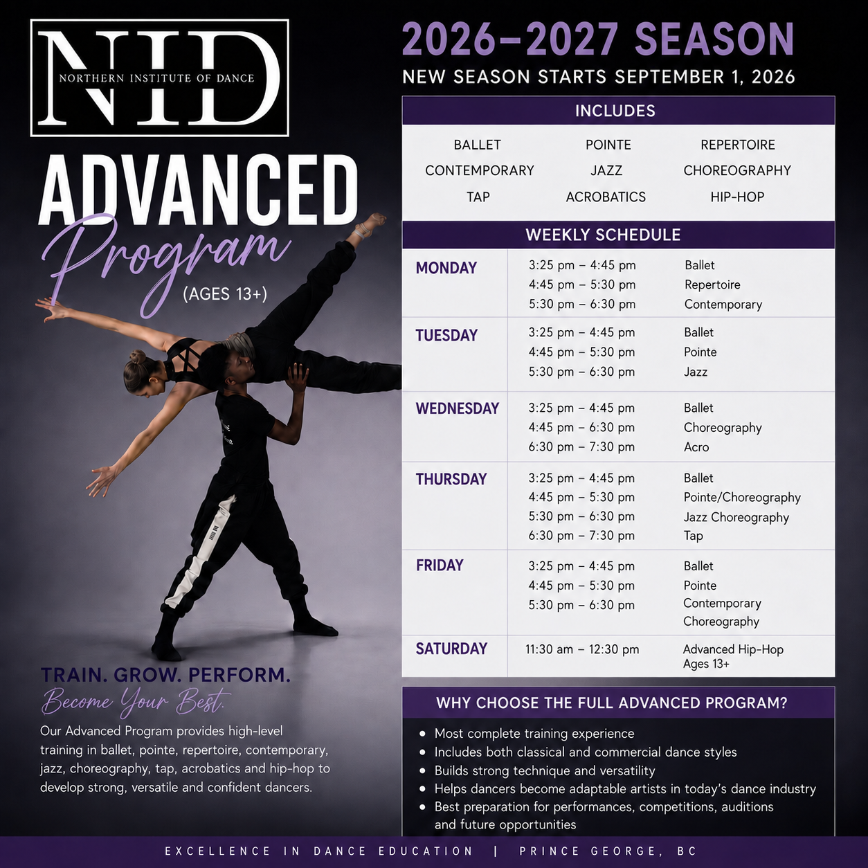 Advanced Dance Program 12+