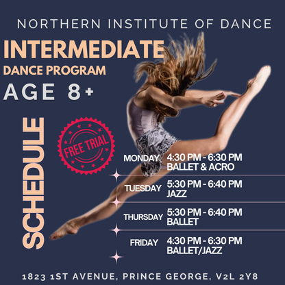 Intermediate Dance Program (ages 8+)