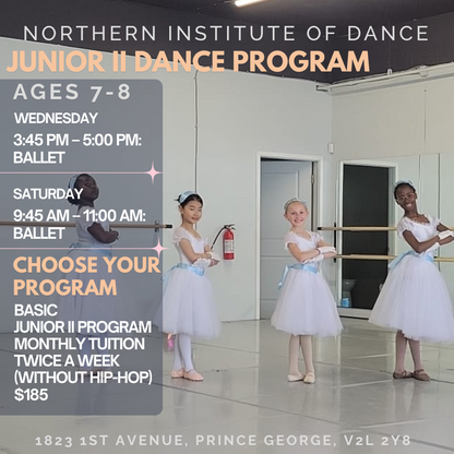 Junior II Dance Program (Ages 7 and 8)