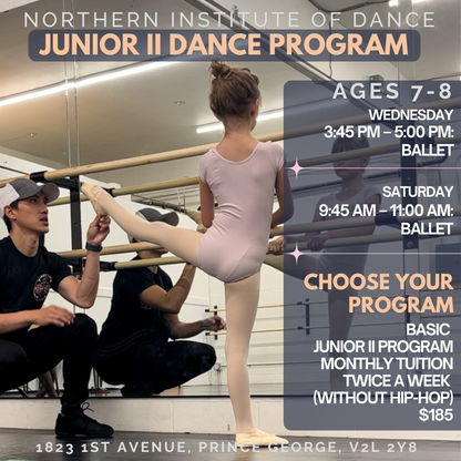 Junior II Dance Program (Ages 7 and 8)