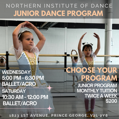 Junior I Dance Program (Ages 5 - 7)