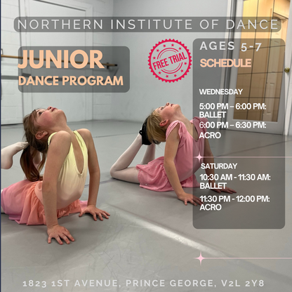 Junior I Dance Program (Ages 5 - 7)